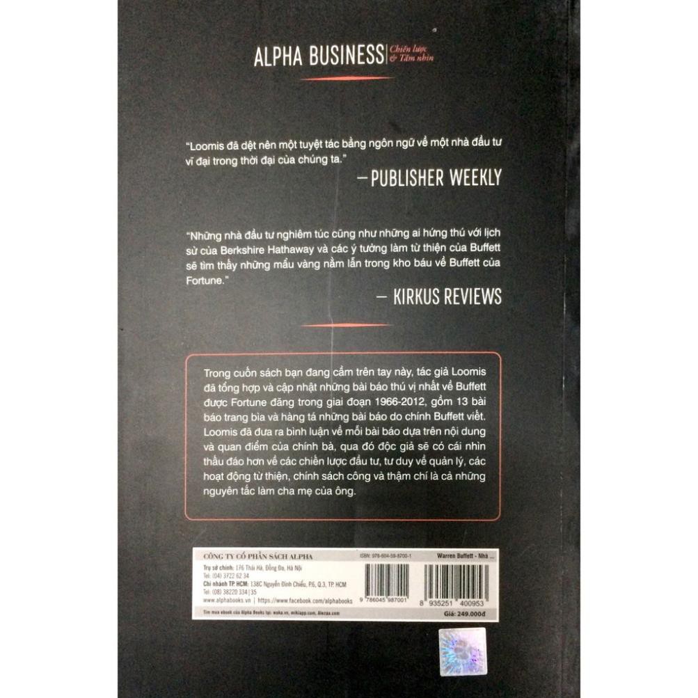 Sách Alphabooks - Warren Buffett - Nhà Đầu Tư Vĩ Đại Nhất Thế Giới Dưới Góc Nhìn Truyền Thông