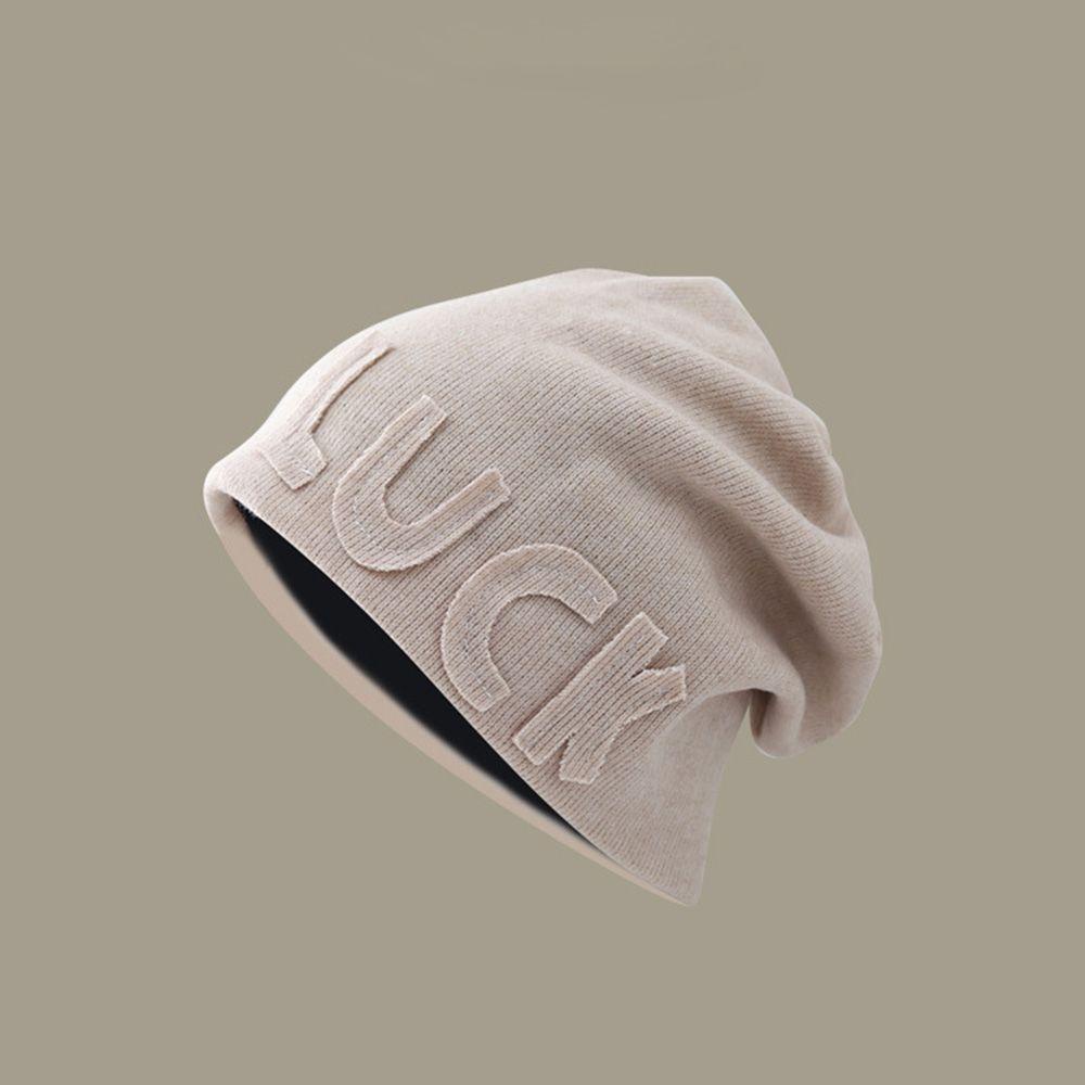 Mũ Beanie Len Lông Cừu Màu Trơn Dễ Thương Cho Nam Và Nữ