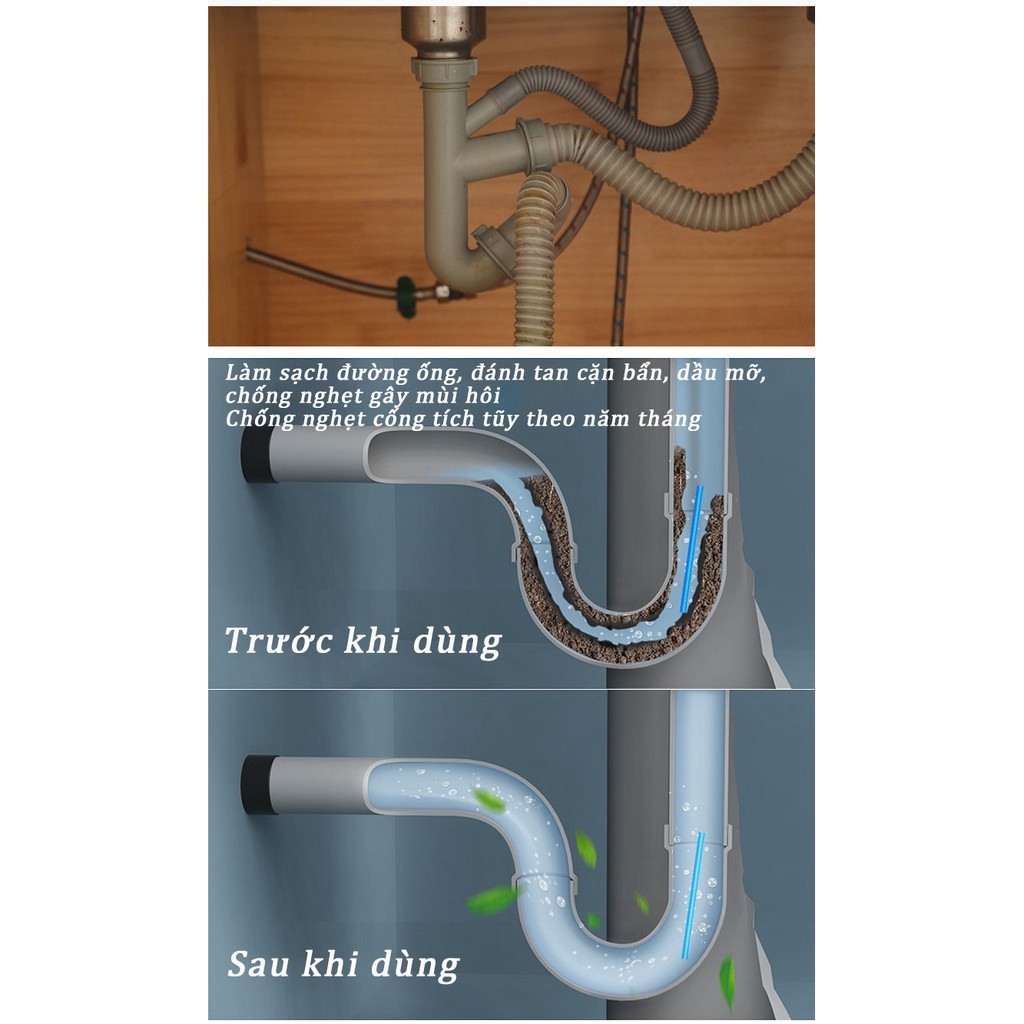 Que thông tắc cống sani sticks đa năng thông minh cho vệ sinh đường ống bồn rửa bát chén tay mặt nghẹt