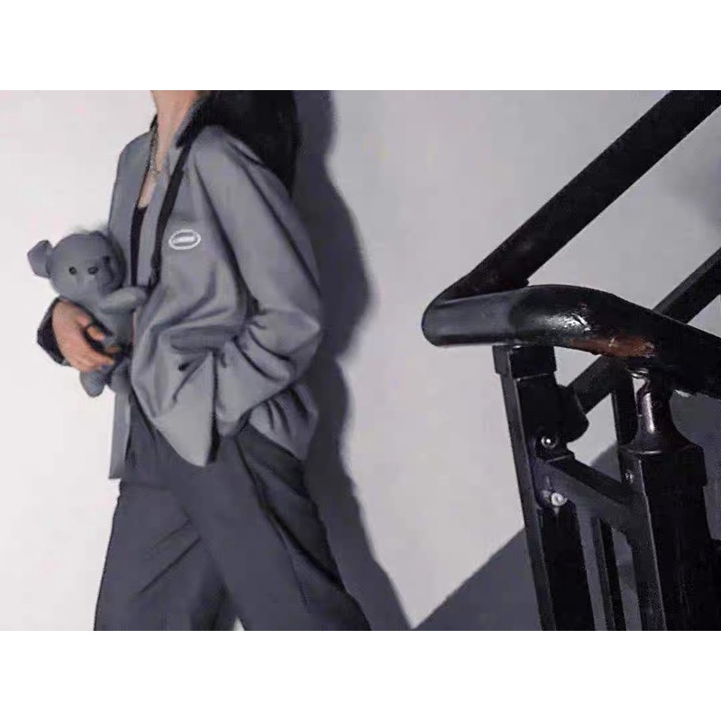 Áo blazer kèm túi gấu