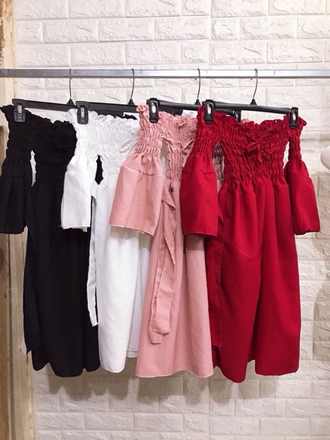 Đầm bẹt vai tay loe phối nơ_Video | BigBuy360 - bigbuy360.vn