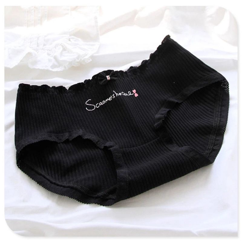 [CHE TÊN 100%] Quần Chíp Đen Nơ 27 Quần Lót Nữ Cute Chất Cotton Quảng Châu Cao Cấp Sexy Xịn Đẹp Lamodu Shop | BigBuy360 - bigbuy360.vn