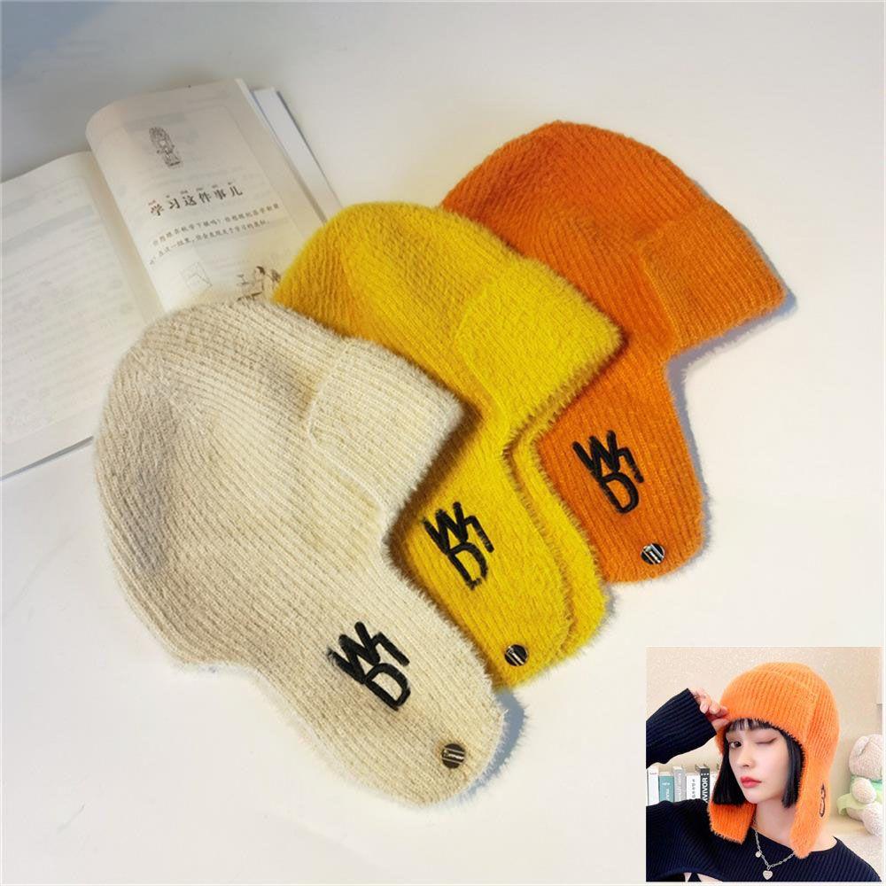 Chụp Tai Chất Liệu Bằng Len Dệt Kim Giữ Ấm Mùa Thu Đông Thời Trang