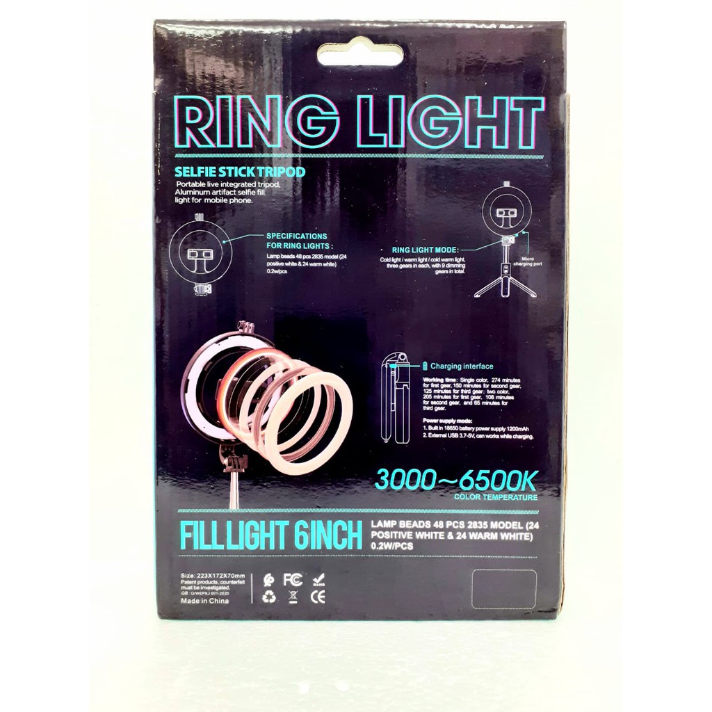 Chân Tripod + Vòng Đèn Hình Vuông P20D | BigBuy360 - bigbuy360.vn