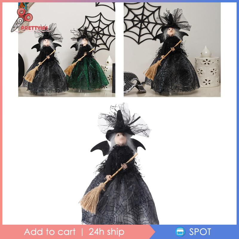 [Prettyia1] Búp Bê Phù Thủy Trang Trí Halloween / Giáng Sinh