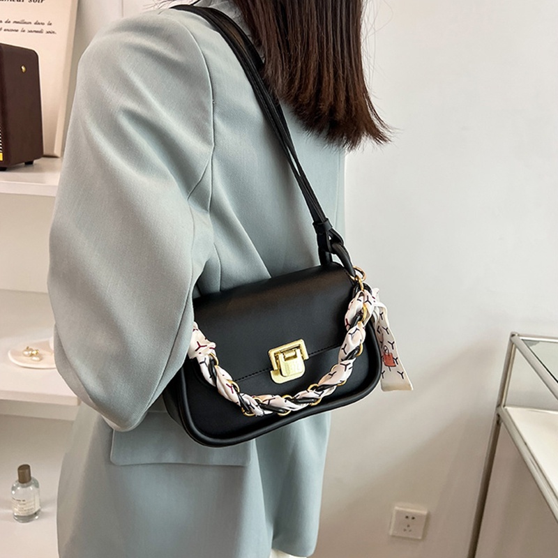 IELGY Túi Đeo Vai Bằng Lụa Thời Trang Hàn Quốc Có Thể Điều Chỉnh Cho Nữ