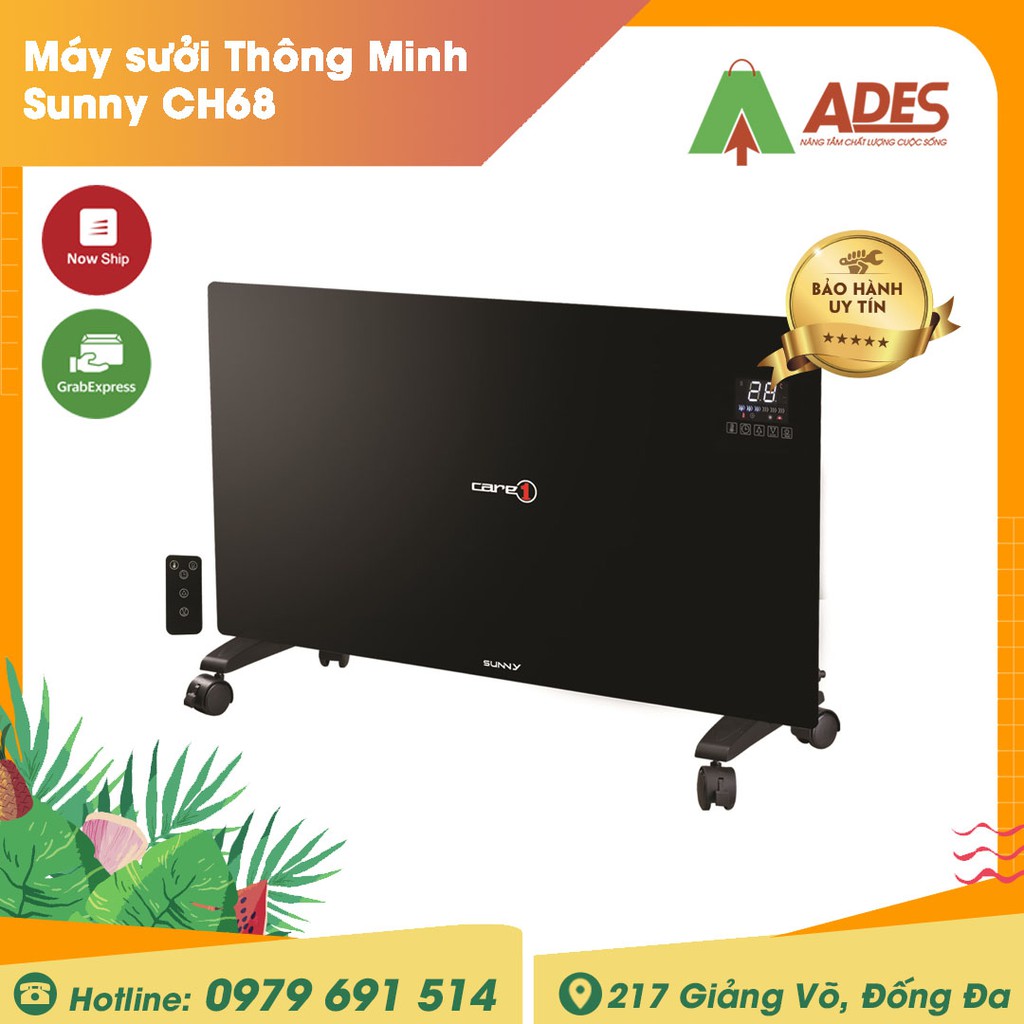 [Mã 154ELSALE2 giảm 7% đơn 300K] Máy sưởi Thông Minh Sunny CH68 - Chính hãng - Bảo hành 1 năm