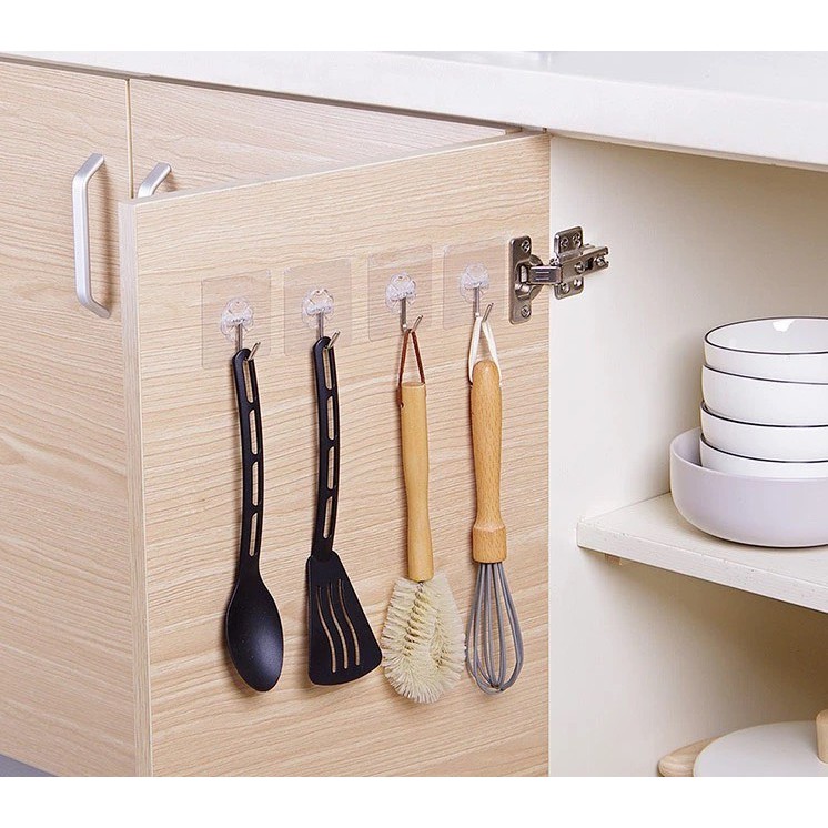 Móc Dán Tường Decor - Móc dán tường trong suốt chịu lực cao MTT01