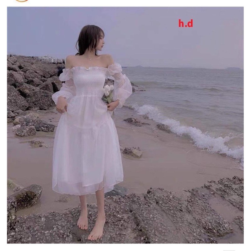 Váy tay voan bánh bèo HD7