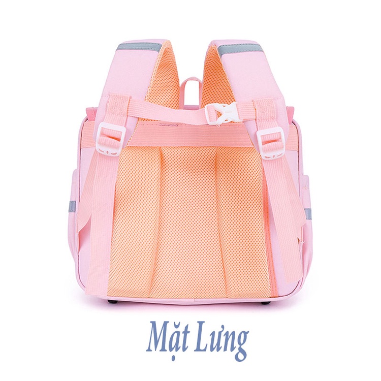 Balo/cặp chống gù lưng cao cấp hình ngựa pony, chú hổ dễ thương, Cặp sách đi học cho bé gái bé trai tiểu học từ lớp 1-4
