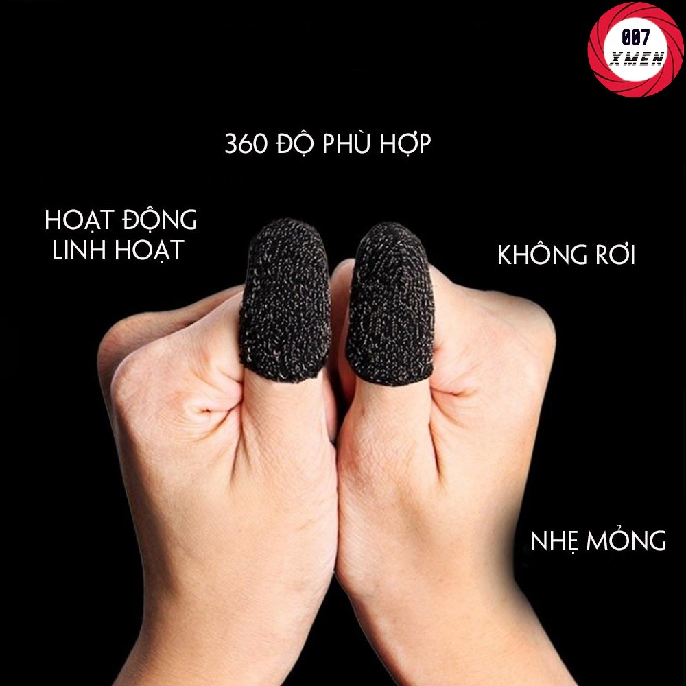 [ Loại 1 Siêu Nhạy ] Bộ bao 2 ngón tay chuyên dụng chơi game mobile chống ra mồ hôi tay