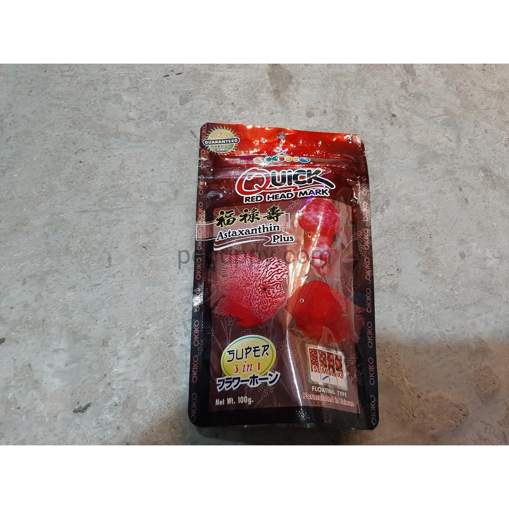 Thức ăn cá La Hán OKIKO đỏ 100g