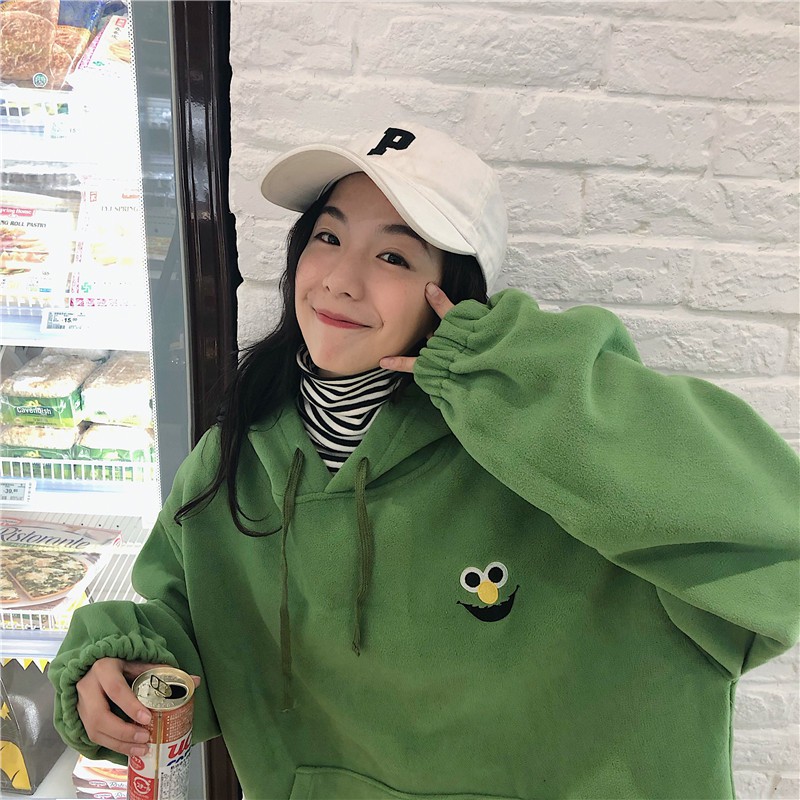 Áo hoodie nữ form rông Áo hoodie nữ form rộng unisex thời trang hàn quốc