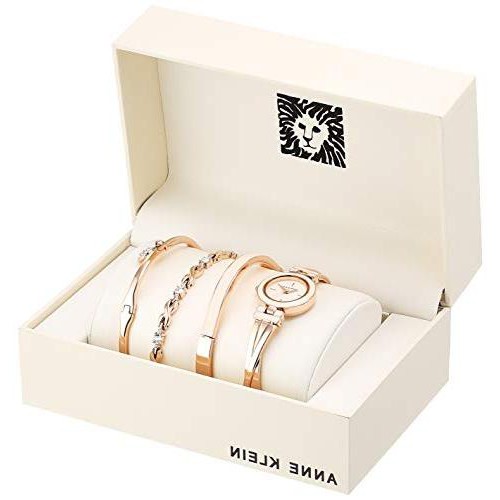 Set Đồng Hồ Nữ Anne Klein 3284LPST USA