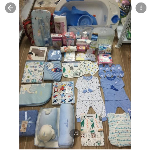 Set Đồ sơ sinh trọn gói cho bé (Blue