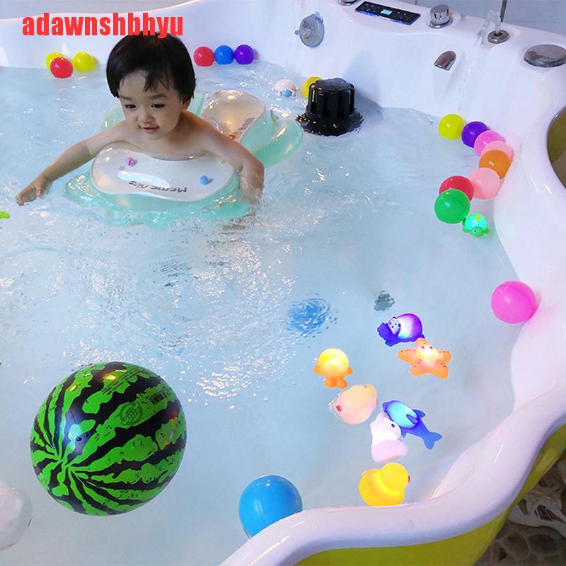 [adawnshbhyu]Baby Water Flashing Animals Automatic Led Lighting up Beach Bathroom Bath Toys