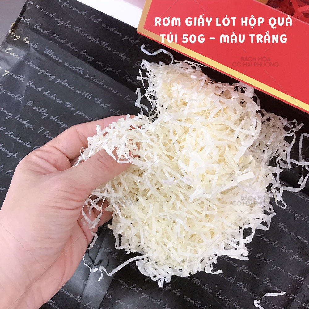 [NHIỀU MÀU]50g giấy rơm lót hộp quà