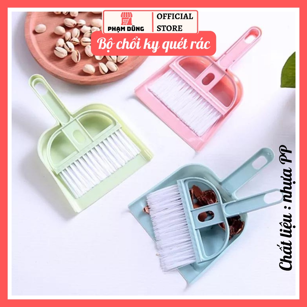 Bộ chổi quét bụi mini kèm ki hốt rác tiện lợi