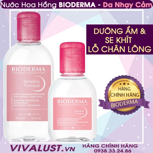 [Chính Hãng] Nước hoa hồng BIODERMA Sensibio Tonique (100ml/250ml) - Dành cho DA NHẠY CẢM