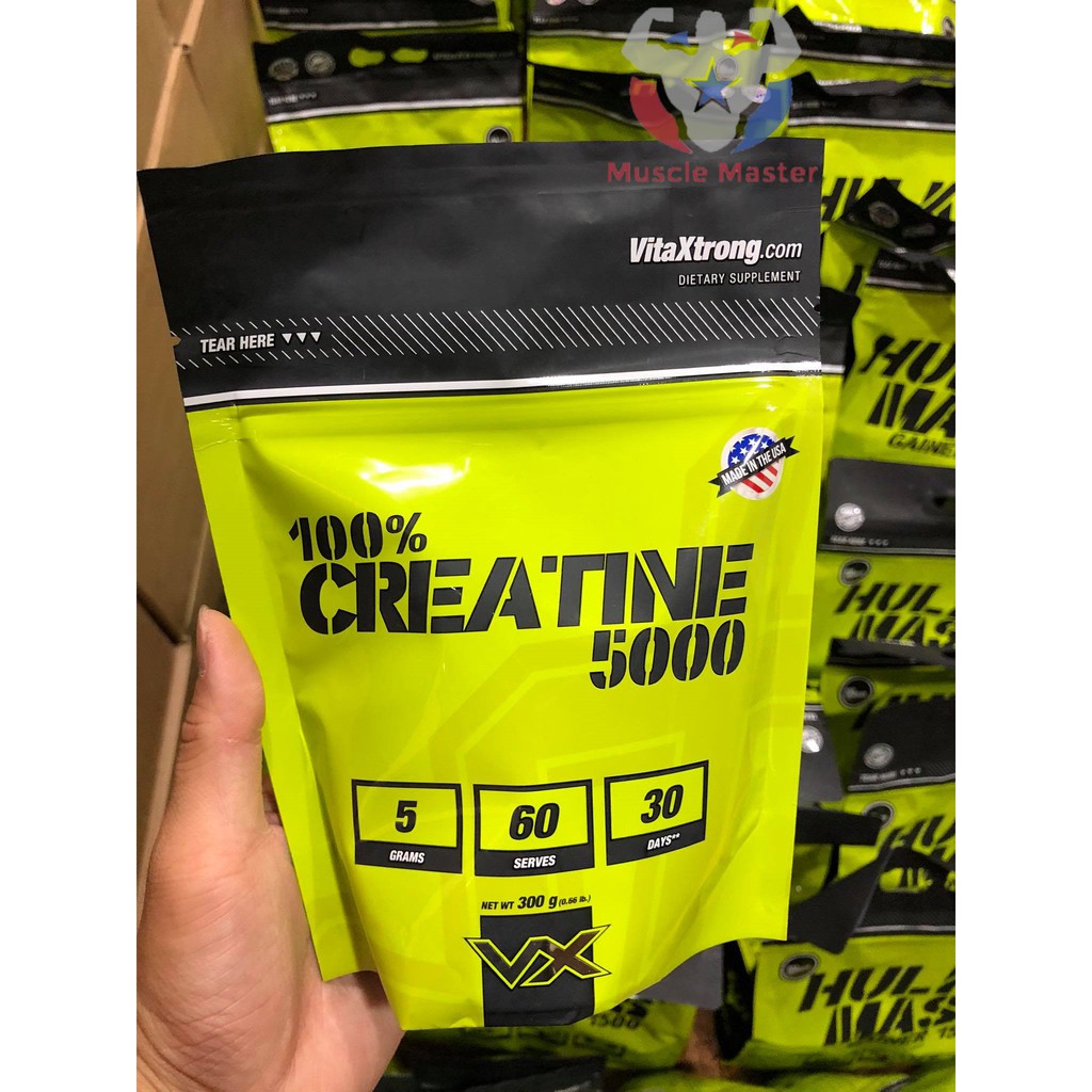 Thực Phẩm Bổ Sung Tăng Sức Mạnh và Cơ Nạc VitaXtrong 100% Creatine 5000 300g