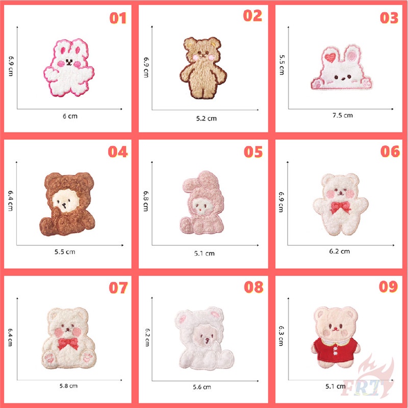 Miếng dán ủi quần áo họa tiết dễ thương tùy chọn