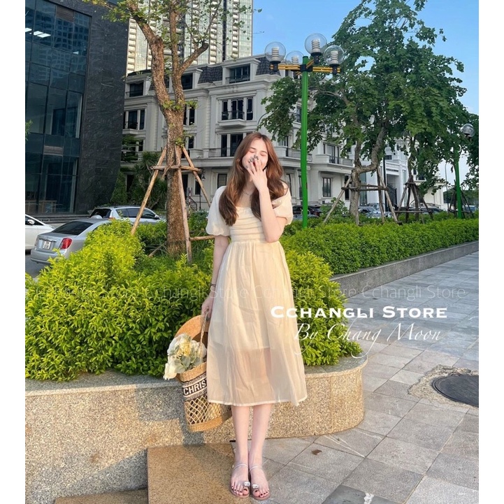 Váy bầu cao cấp💕chất voan lụa 2 lớp nhập khẩu cao cấp hàng loại 1❤️đầm bầu xuân hè cộc tay thiết kế chanh xả, 40-70kg