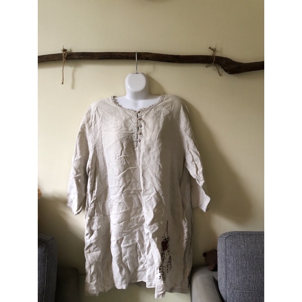 Thanh lý váy linen vintage Magenta