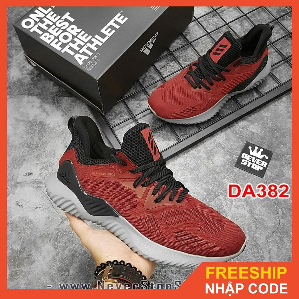 Giày tập gym ADIDAS ALPHABOUNCE BEYOND ĐỎ ĐEN đế chắc chắn, cân bằng tốt