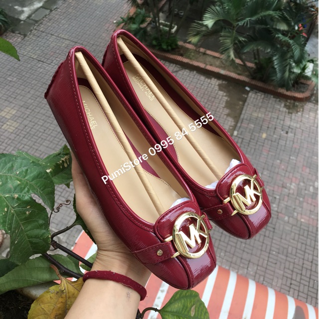 Giày Michael Kors Đỏ Mulberry Patent Leather