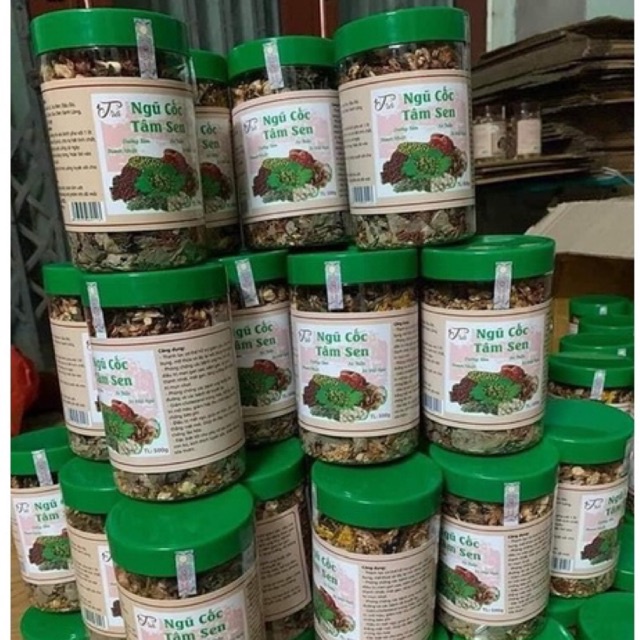 Trà ngũ cốc tâm sen hộp 500gr