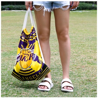 Balo dây rút in logo đội bóng rổ NBA đơn giản hợp thời trang