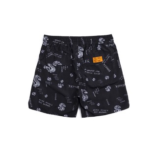 NYLON PRINT SHORT IN BLACK - [SMAKER]