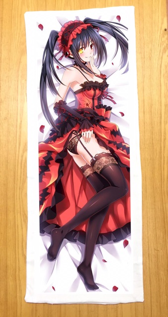 Gối ôm anime date a live kurumi dài 40x1m ruột bông hàn quốc