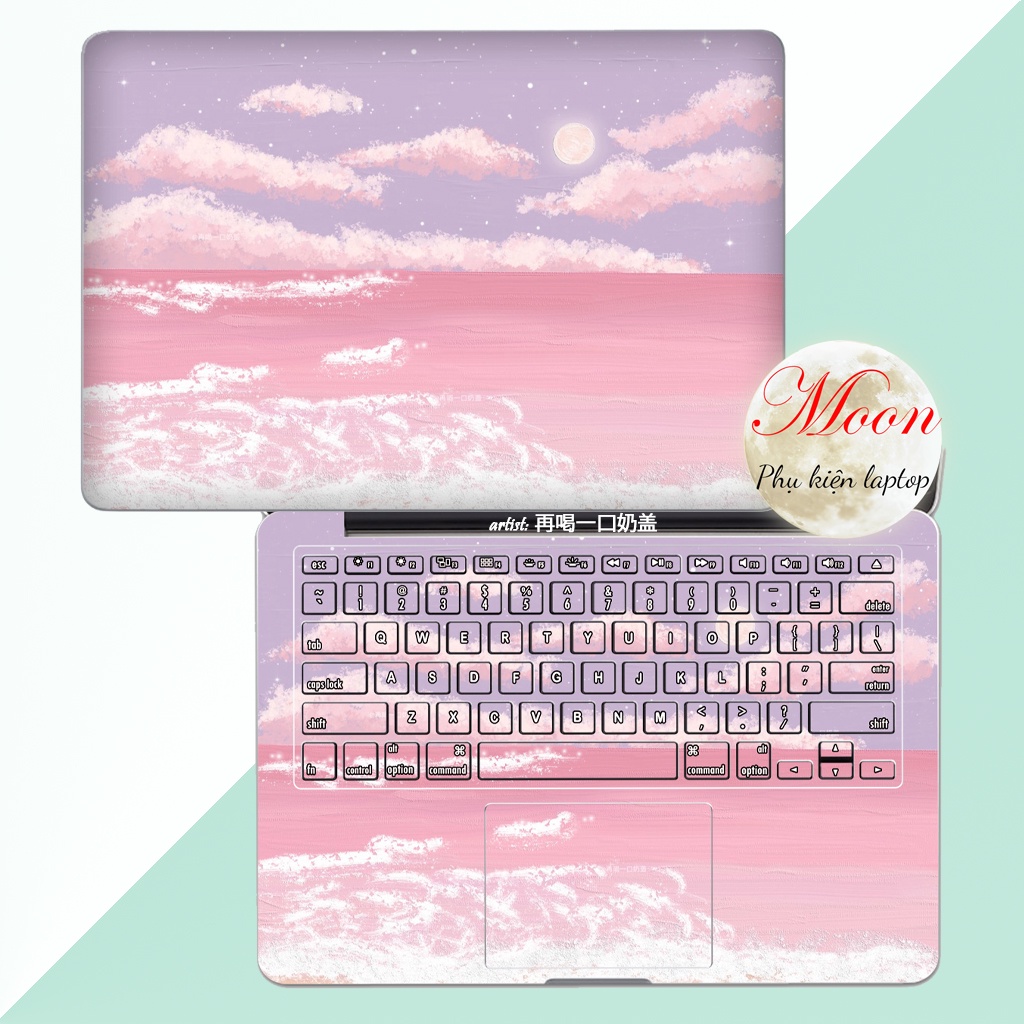 Skin Laptop Art4 Miếng Dán Máy Tính Nghệ Thuật Cho Tất Cả Các Dòng Máy Decal Laptop- phụ kiện moon