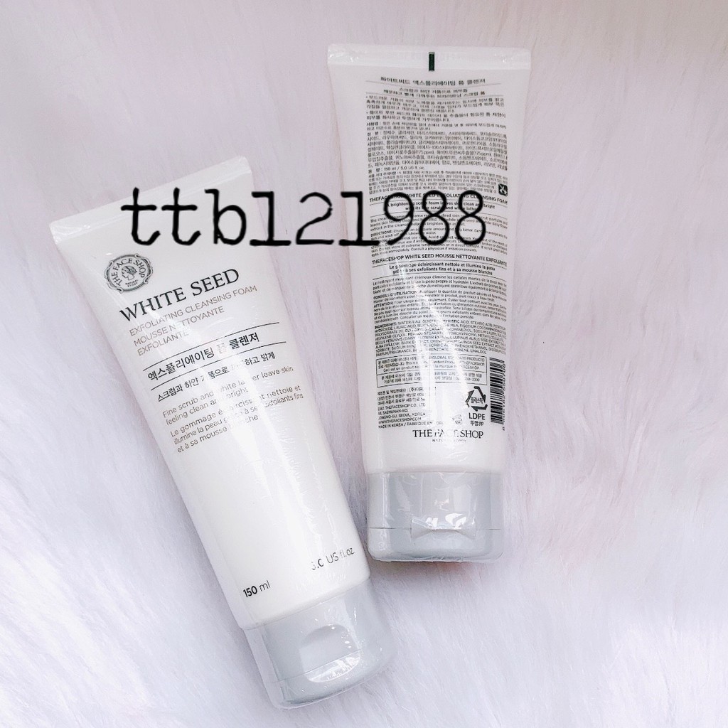 Sữa Rửa Mặt Làm Sáng Da The Face Shop White Seed 150ml