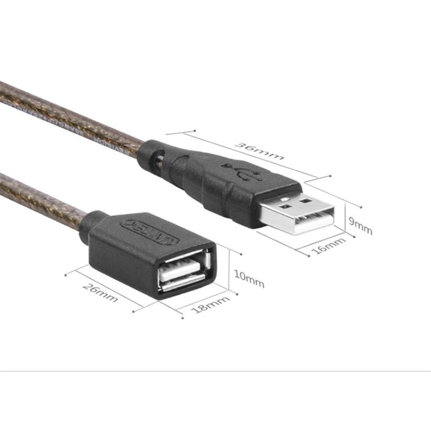 Cáp USB Nối Dài 2.0 (1.8m) Unitek (Y-C 416)