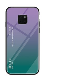 Tempered Glass Case For Huawei Mate 20 Pro Luxury Gradient Back Cover
