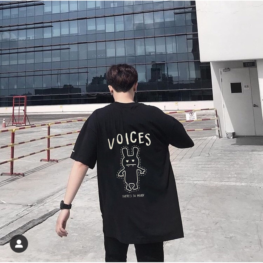 Áo thun tay lỡ  VOICES  phông Unisex nam nữ tee oversize form rộng pull Ulzzang Streetwear Hàn Quốc vải mềm