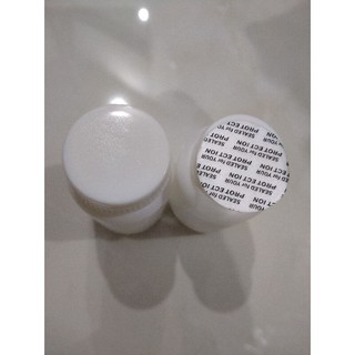 vỏ lọ đựng viên thuốc thực phẩm chức năng, lọ đựng bột, dạng hạt, dạng viên dung tích 50ml bao gôm màng siu tự dính