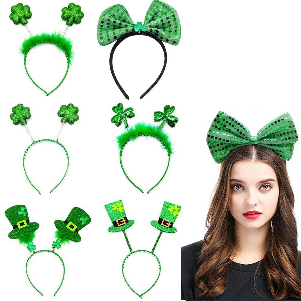 Băng Đô Cài Tóc May Mắn Màu Xanh Lá Cây Vui Nhộn MAXG St Patricks Day