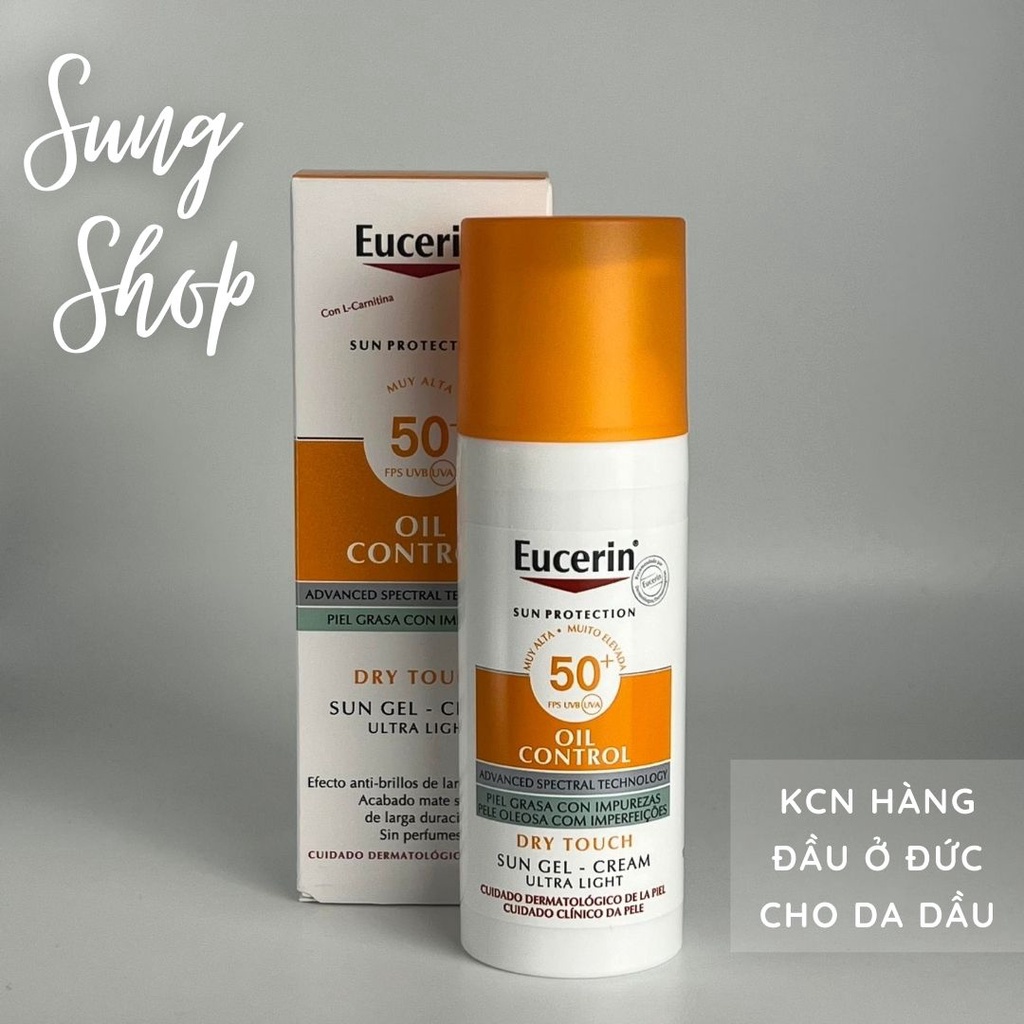 [CHUẨN ĐỨC] Kem chống nắng Eucerin Oil Control Dry Touch SPF 50 50ml