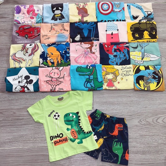 Combo 10 bộ cotton trẻ em