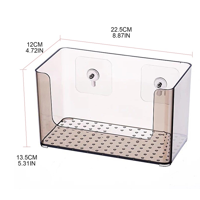 Kệ Đựng Đồ Dùng Bằng Nhựa Gắn Tường Tiện Dụng Cho Nhà Tắm