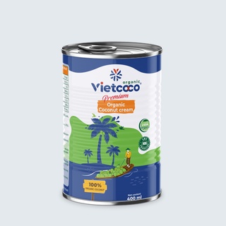 Nước Cốt Dừa Tươi Vietcoco Hữu Cơ Lon 400ml