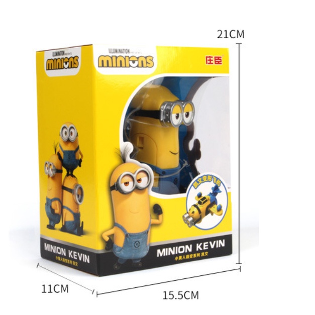 Đồ chơi Minions chính hãng Lắp Ghép, Bộ 3 Nhân Vật Hoạt Hình Kẻ Trộm Mặt Trăng, Full Box