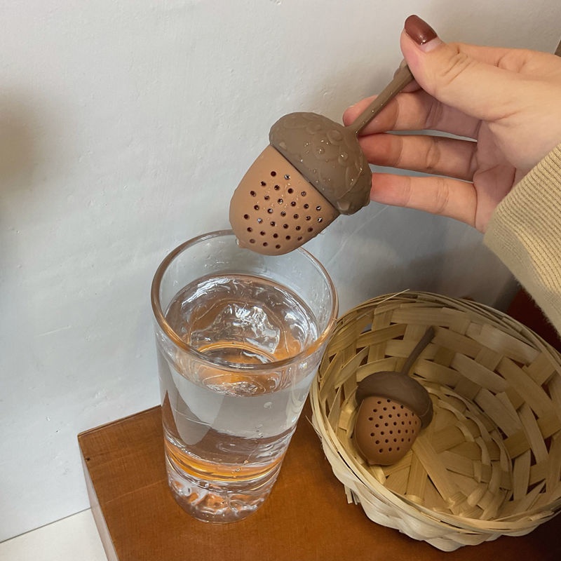 Bộ Dụng Cụ Lọc Trà Hình Quả Thông Dễ Thương