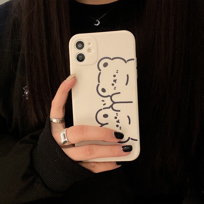 Ốp đôi gấu dễ thương xỉu cho nhiều dòng máy iphone/samsung/oppo/realme/xiaomi/vivo