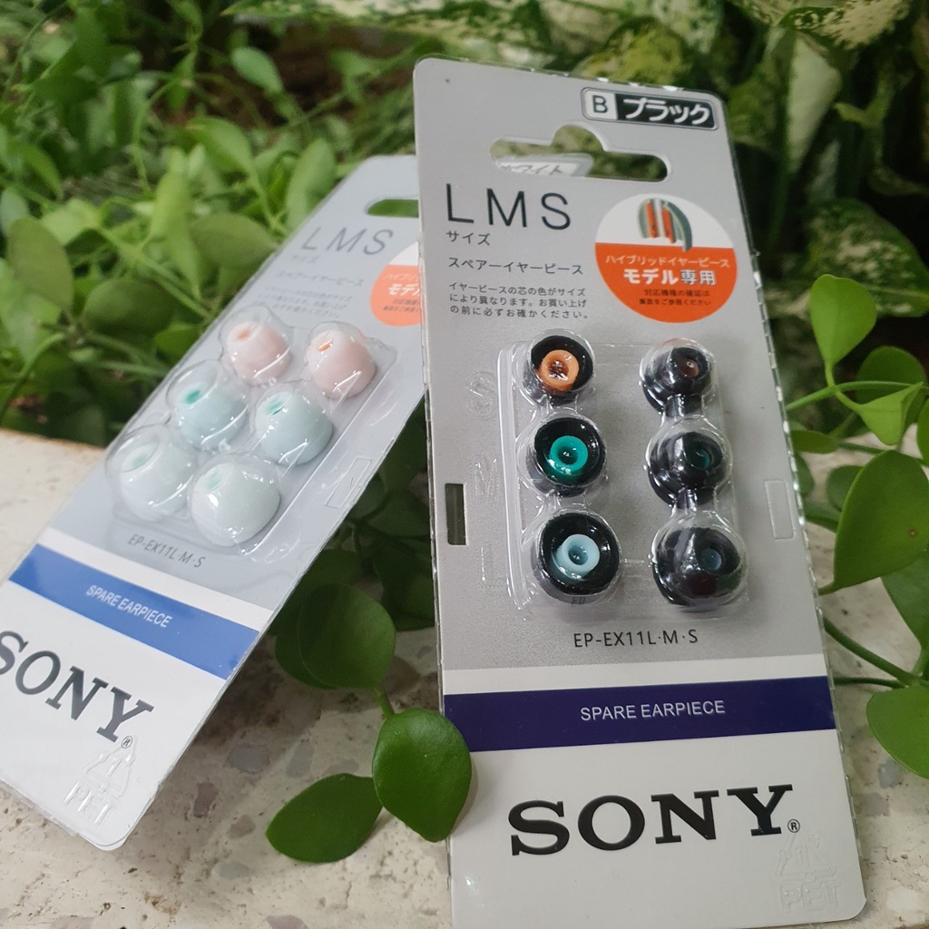 Nút tai nghe Sony Chính Hãng 3 bộ Típ đệm tai giúp âm thanh hay hơn, Nút đệm tai nghe nhiều Size siêu xịn