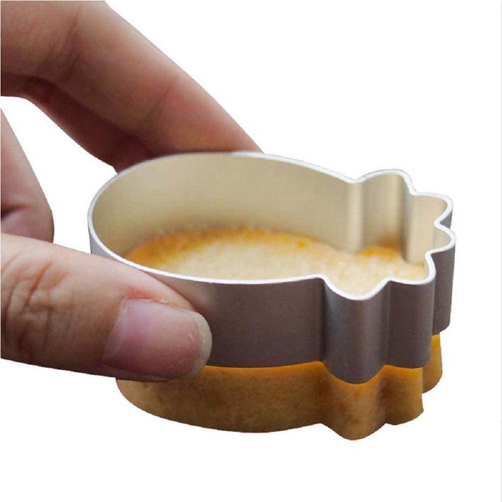 Khuôn Cắt Bánh Quy Bằng Thép Không Gỉ Hình Vuông / Trái Tim