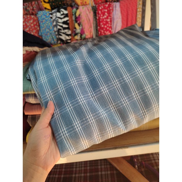 VẢI THÔ LỤA/THÔ THÁI CARO CÁC MÀU CỰC HOT